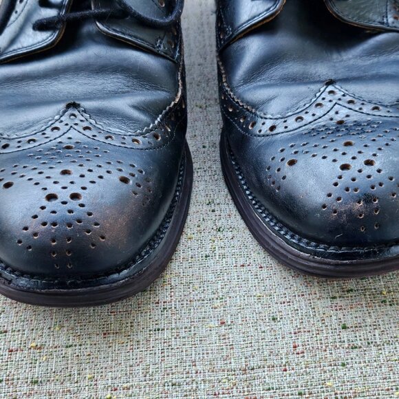 Cole Haan Men Oxford Shoes Black Genuine Leather Upper Lace Up Sneaker Size 11.5 main image 7